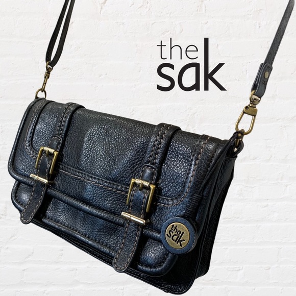 The Sak Bags The Sak Black Leather Crossbody Buckle Accents Poshmark